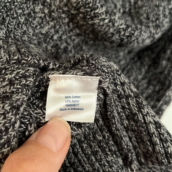 St John’s Bay• Charcoal Grey Cable Knit Sweater, Size XL - Picture 10 of 15